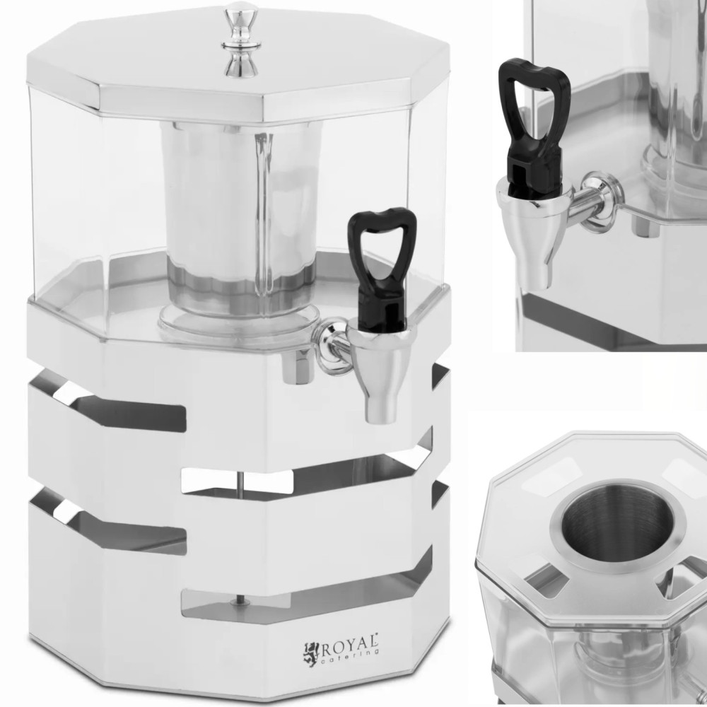 Dispensador de refrigeração de buffet do dispensador para sucos de bebidas 4 l