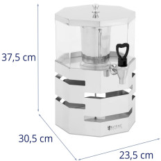 Dispenser bufetes dzesēšanas dozators dzērienu sulām 4 l