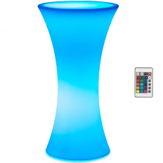 Club Bar BABIL BACKLIT på RGBW LED batterier. 58 x 110 cm - hvid runde