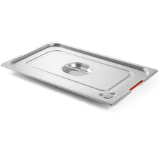GN PROFI LINE-säiliön kansi silikonitiivisteellä ja leikkaus GN1 / 2 265x325mm teräs Hendi 804322