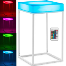 Vierkante Club Tafel Backlit RGBW LED 60 x 60 x 106 cm
