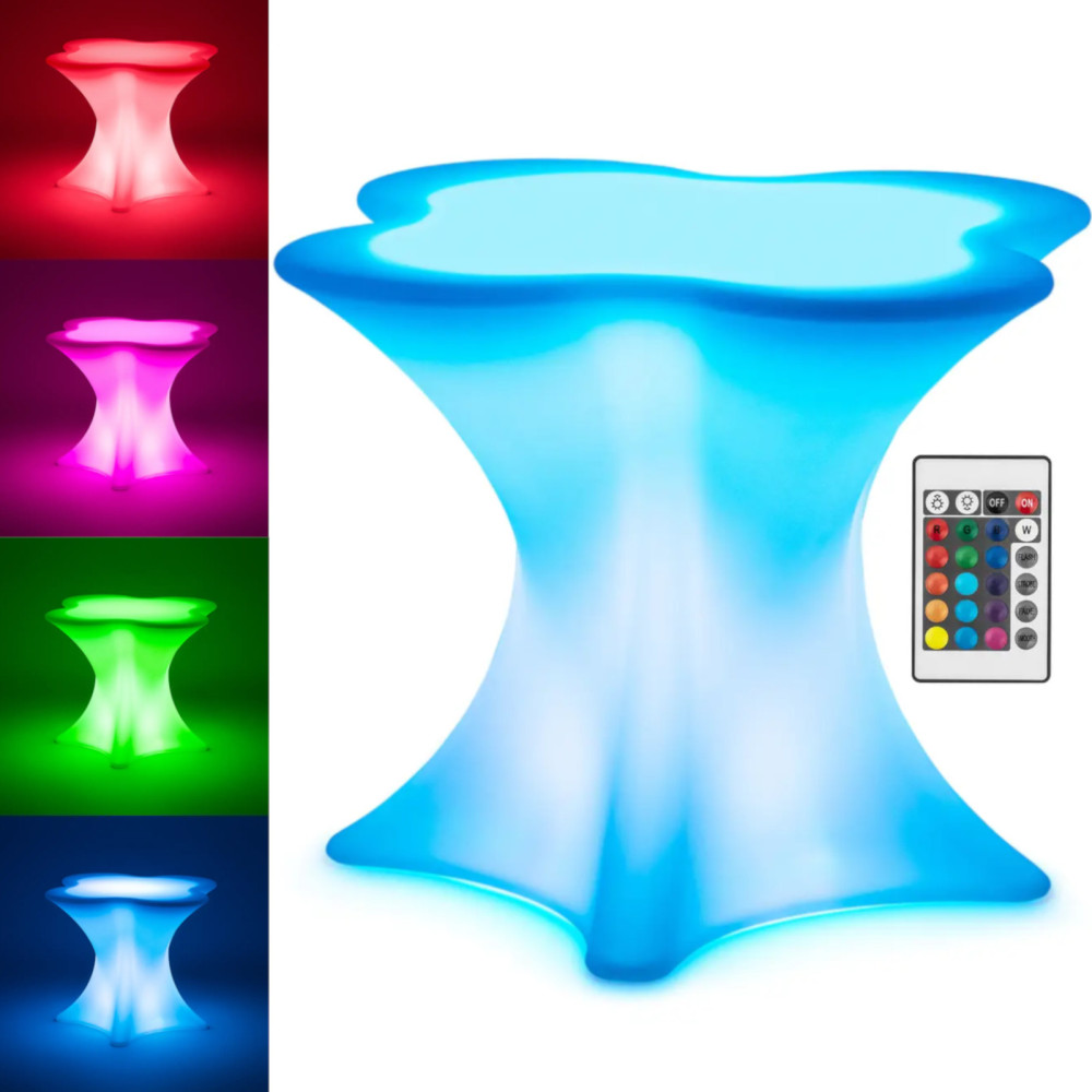 Tabela de barra de clube backlit rgbw led 80 x 80 x 110 cm