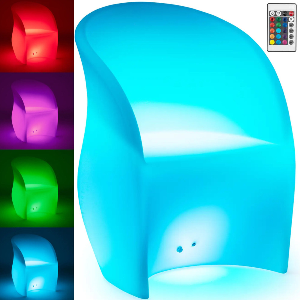 Cadeira de barra retroiluminada LED 80 x 60 cm