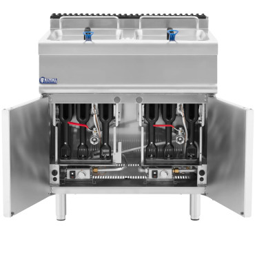 Dvojitý plyn Fryer s propán / LPG / zemný plyn 2 x 36 L 30 kW