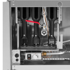 Dvigubos dujinės keptuvės su propanu / LPG / gamtinių dujų spintelėmis 2 x 36 L 30 kW