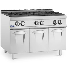 Gáztűzhely 6 égő Propánnal / LPG / földgázzal 21,6 kW