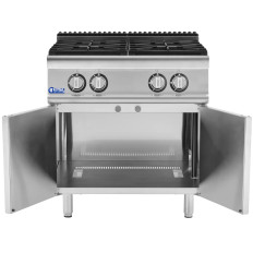 Gāzes plīts 4 deglis ar propānu / LPG / dabasgāzi 14.3 kW