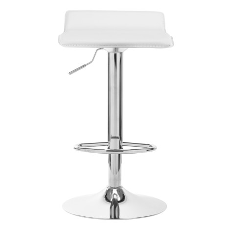 TABOURET DE BAR QS-B08 BLANC — vue de face