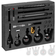 Laboratory glasses for distillation of a 24/40 grinder - a set of 32 el.