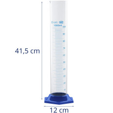 Laboratórny metrický valec s 1000 ml pipety