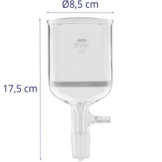 Laboratoorsed klaasfiltrid 250 ml 14/40 skle
