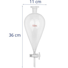 Εργαστηριακός λίπανος διαχωριστής 1000 ml 14/30 γυαλί λείανσης