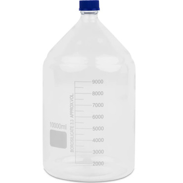 Laboratorieflaska av borosilikatglas 3,3 10 liter