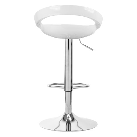 BAR STOOL QS-B01 WHITE — front view