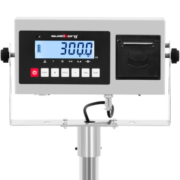 Platformas skala ar LCD etiķetes printeri 50 x 40 cm 300 kg / 10 g