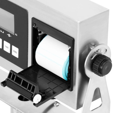 Escala de plataforma con impresora de etiqueta LCD 60 x 45 cm 300 kg / 10 g