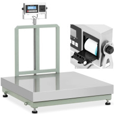 Platform skala med LCD-labelprinter 100 x 100 cm 300 kg / 20 g