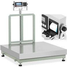 Échelle de la plate-forme avec imprimante d'étiquettes LCD 100 x 100 cm 600 kg / 50 g