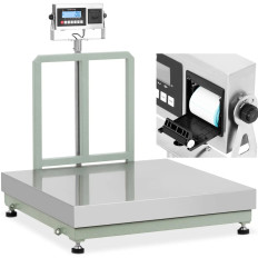 Stupnice plošiny s LCD labelovou tiskárnou 100 x 100 cm 800 kg / 100 g