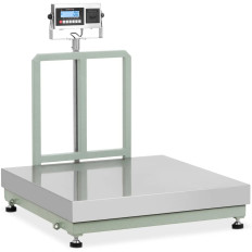 Platformschaal met LCD-labelprinter 100 x 100 cm 800 kg / 100 g