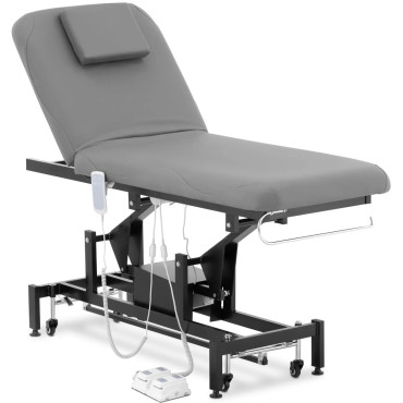 Gultas kosmētikas tabula elektriskajai masāžai 2 Dzinēji 200 kg Lyon - melns pelēks