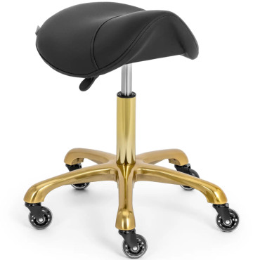 Tabouret de selles sur roues jusqu'à 150 kg York - Or Noir
