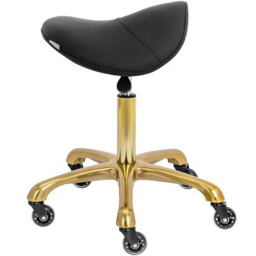 Sgabello Sgabello cosmetico sulle ruote fino a 150 kg di York - Oro nero