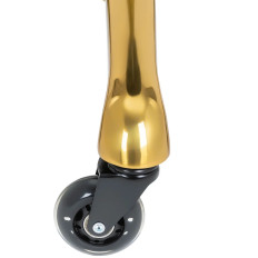 Banqueta cosmética de fezes em rodas até 150 kg Worcester - ouro branco