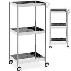 Kappers Cosmetische 3 planken - zilver