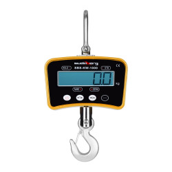 Hängender Wagenhaken mit Fernbedienung bis 1 Tonne 1T LCD gelb