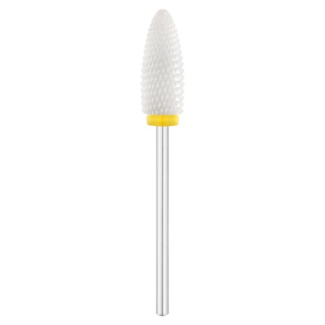 Fresa Ceramica EXO Ovale Ø6,0MM Giallo Grana Molto Fine 307XF — vista frontale