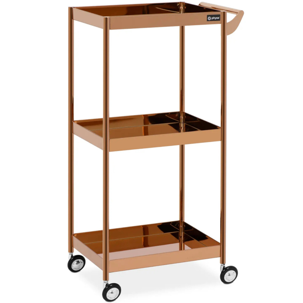 Hairdresser Cosmetic 3 Shelves - Pink Gold