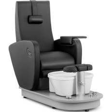 Chaise d'armation cosmétique cosmétique avec plateau de douche électrique Havane - Noir