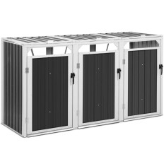 Shield στέγαση καλαθοσφαίρισης δοχείο Triple 3 x 240 l - γκρι