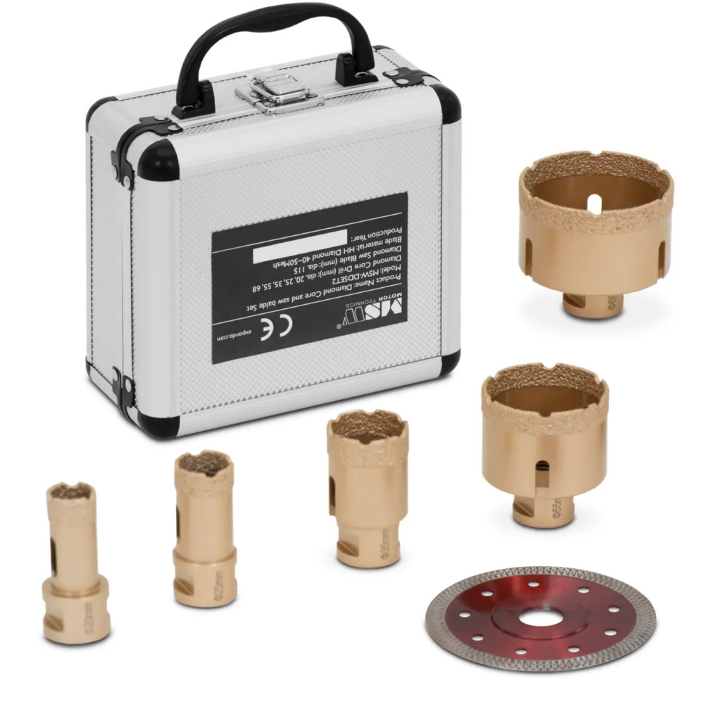 Diamanthull for vinkelkarrere 20/25/35/55/68 115 mm M14 - Set