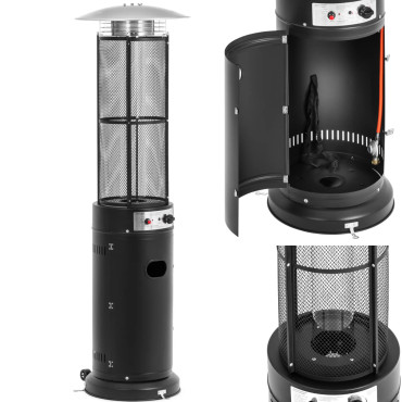 Šilumos lemputė Šilumos šildytuvas Plokščia 11 kW 1845 mm - juoda