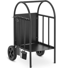 Soporte de cochecito para leña y accesorios de acero hasta 50 kg