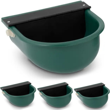 Vee-runderen Plastic paarden met wateraansluiting 2.8 l Groen - Set 4 stks.