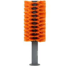 Un cepillo de silenciador para frotar vacas de ganado. 55 x 99 cm