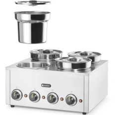 Chauffe électrique BEMAR pour la vaisselle Soupes Thermosystème 4 800 W 4 x 4 L