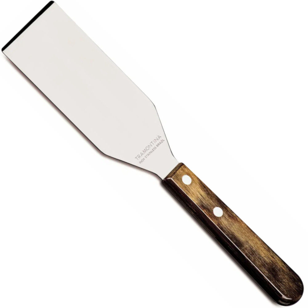 Skulder grillet spatel med træ churrasco 250 x 60 mm håndtag Skulder grillet spatel med træ churrasco 250 x 60 mm håndtag