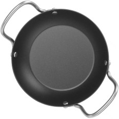 Koekenpan voor universele portie van koolstofstalen. 164 mm