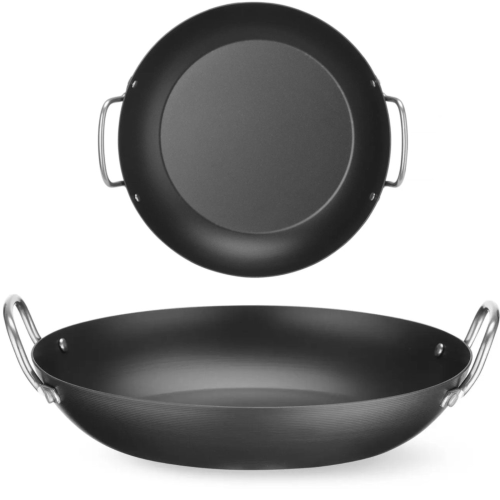 Sartén para la porción universal de acero al carbono. 204 mm