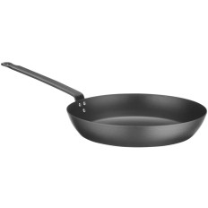 Frigideira para todos os tipos de kwie de aço carbono. 282 mm