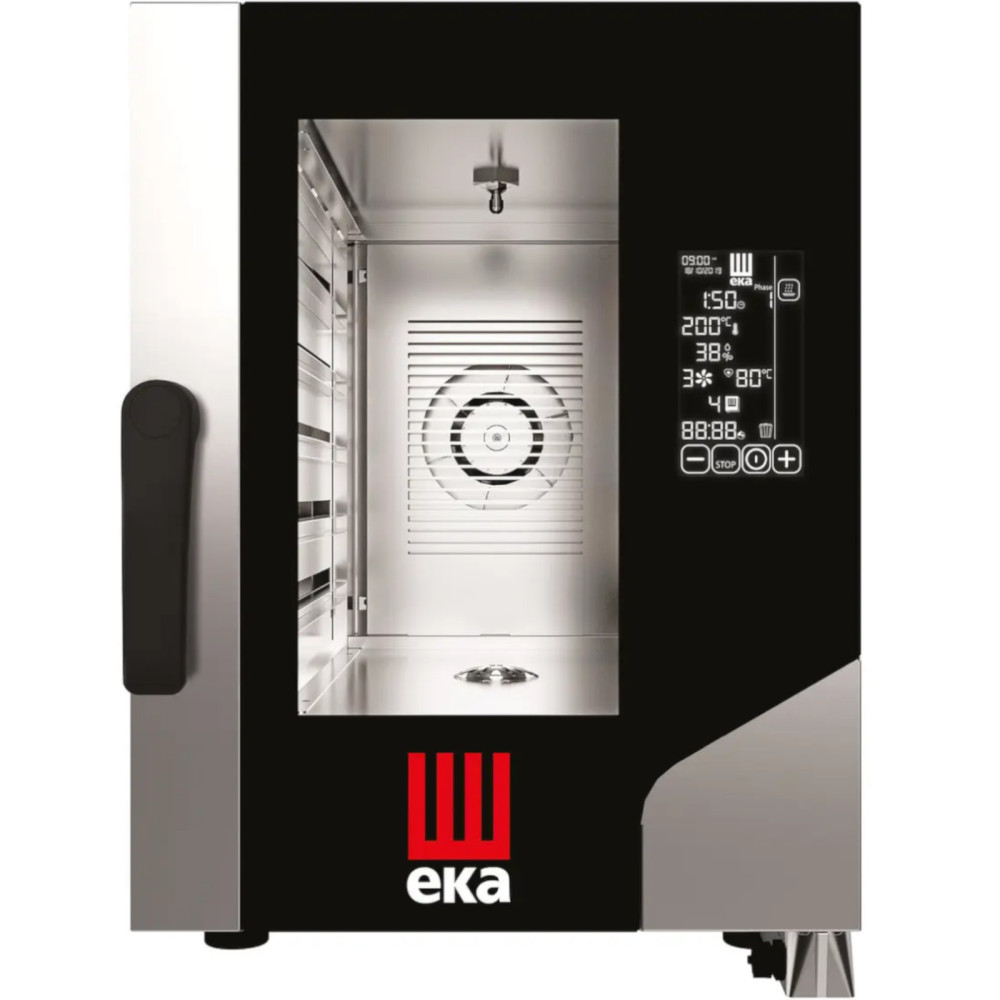Konvektivna parna parna tisočletja črna maska Gastro Compact 6 x GN 1/1 7800 W