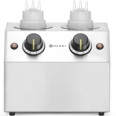 Aquecedor elétrico para molhos de garrafa dupla 2 zonas 2x 650 ml 200 w