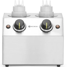Electric heater for double bottle sauces 2 zones 2x 650 ml 200 w