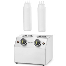 Electric heater for double bottle sauces 2 zones 2x 650 ml 200 w