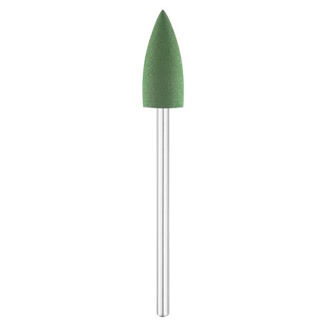 EXO Gumený brúsny nadstavec zelený kužeľ Ø10,0 mm / 204 — pohľad spredu
