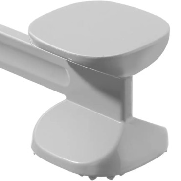 Dvostrani mesni tučak 300 x 80 x 80 mm - sivo